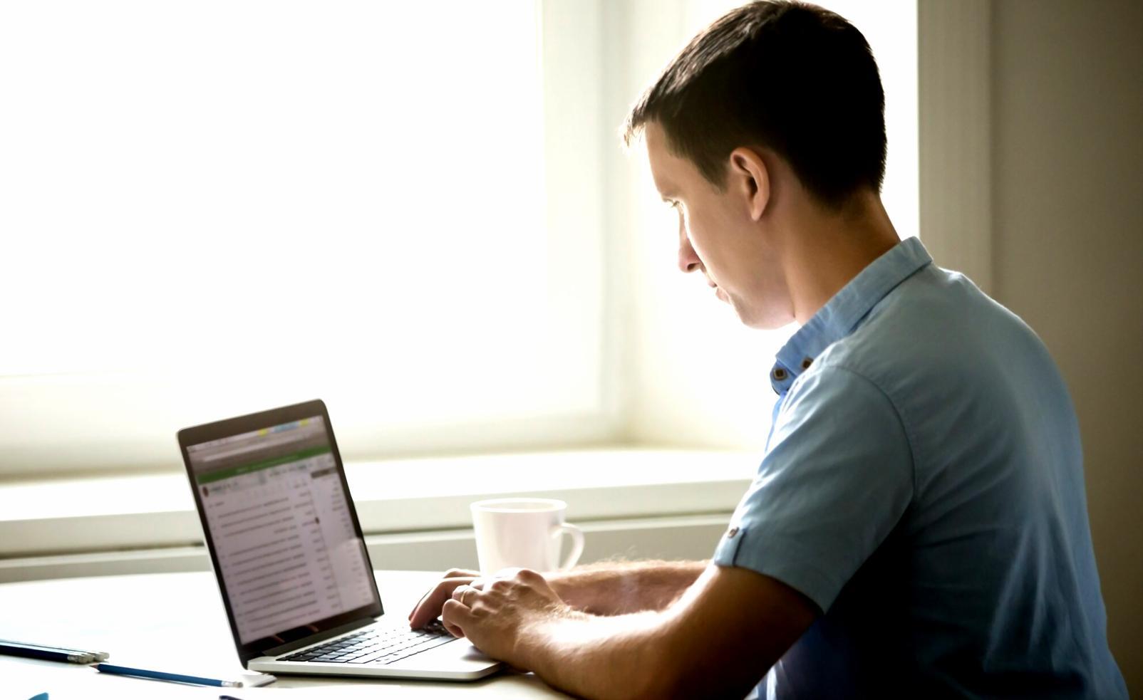 Close-up view of financial analysis with charts and data visualization on modern devices